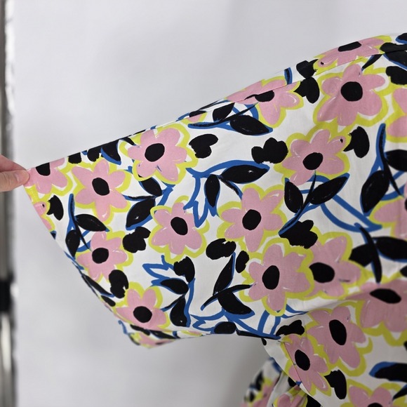 ASOS Edition 100% Cotton Floral Wrap Front Maxi Dress Womens Sz 16 NEW - Picture 4 of 9